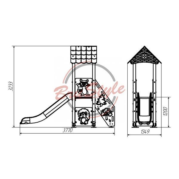Игровой комплекс "Лесные друзья" DIO701HDPE&nbsp; DIO701HDPE фото