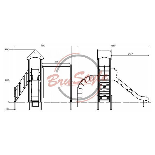 Ігровий комплекс "Радість міні" DIO805.1HDPE DIO805.1HDPE фото