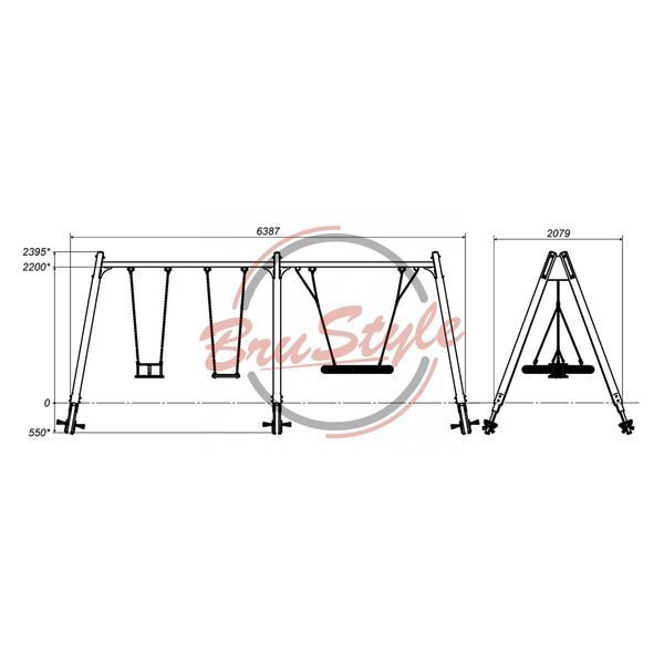 Качели "Гнездо Аиста" WP322.7 WP322.7 фото