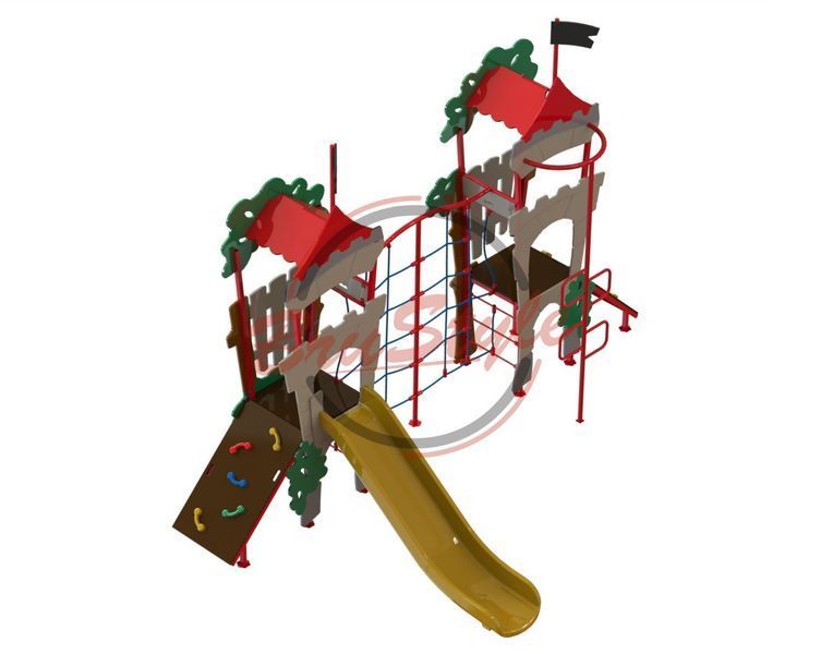 Игровой комплекс "Двухбашенный" DIO762.2HDPE DIO762.2HDPE фото