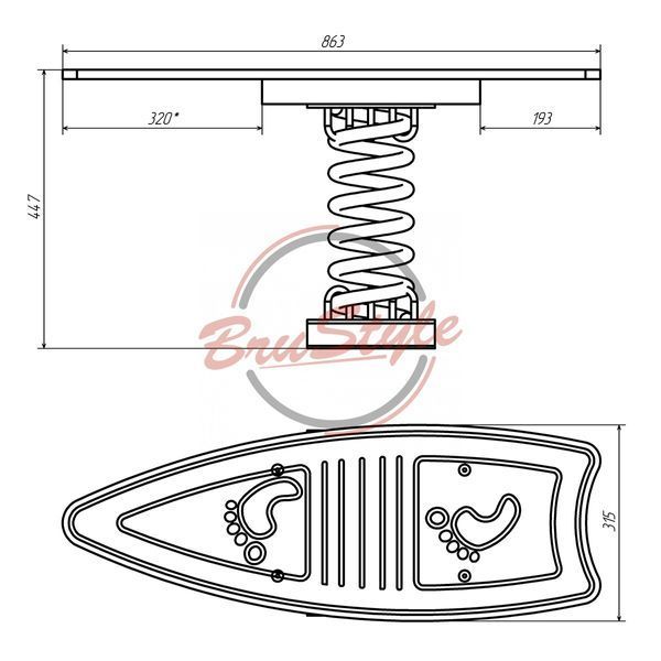 Качалка "Серфинг" DIO147HDPE DIO147HDPE фото