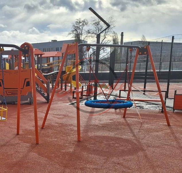 Качель "Гнездо аиста" DIO322.4 на металлических стойках DIO322.4 фото