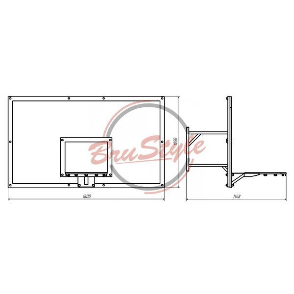 Щит баскетбольний шкільний FIBA SG410 SG410 фото