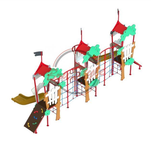 Детский игровой комплекс "Трехбашенный" DIO763.3 DIO763.3 фото