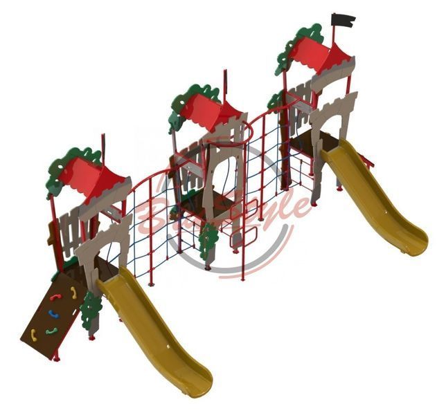 Детский игровой комплекс "Трехбашенный" DIO763.3 DIO763.3 фото