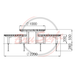 Park table with bench DIO970.9