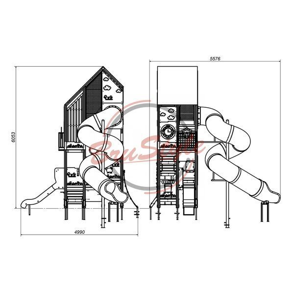 Игровой комплекс "Великан" DIO856.1HDPE DIO856.1HDPE фото