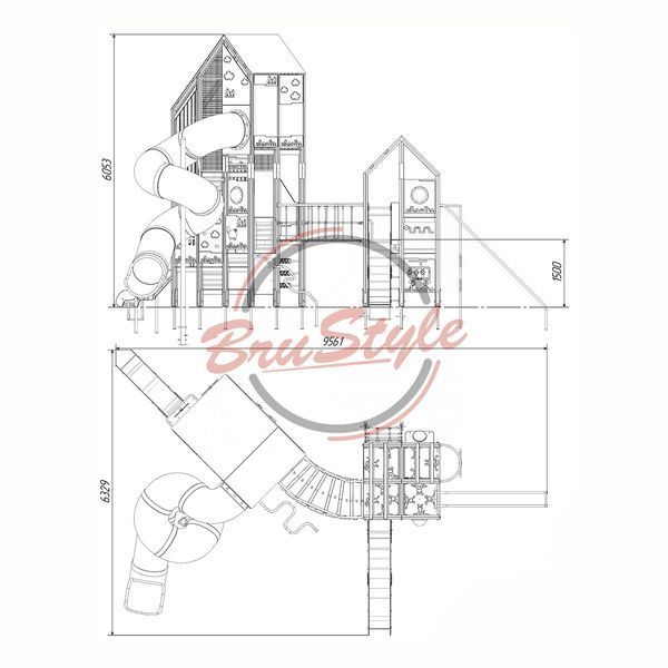 Игровой комплекс "Великан" DIO856HDPE DIO856HDPE фото