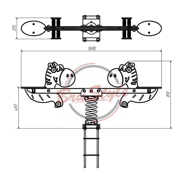 Балансир "Зебры" DIO141HDPE DIO141HDPE фото