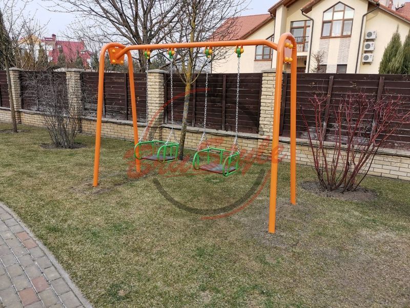 Гойдалка подвійна велика на ланцюгах DIO312.3 DIO312.3 фото