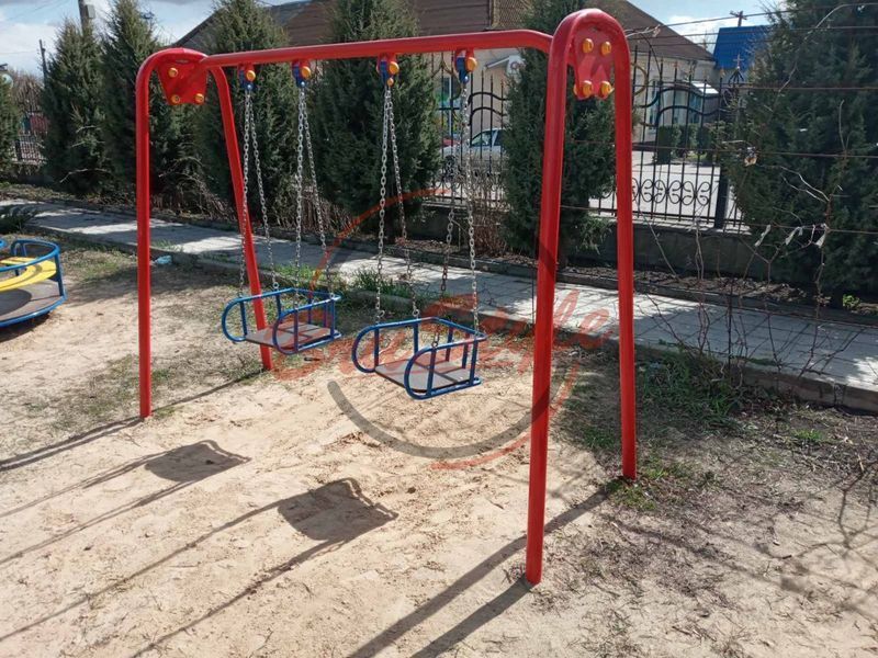 Гойдалка подвійна велика на ланцюгах DIO312.3 DIO312.3 фото