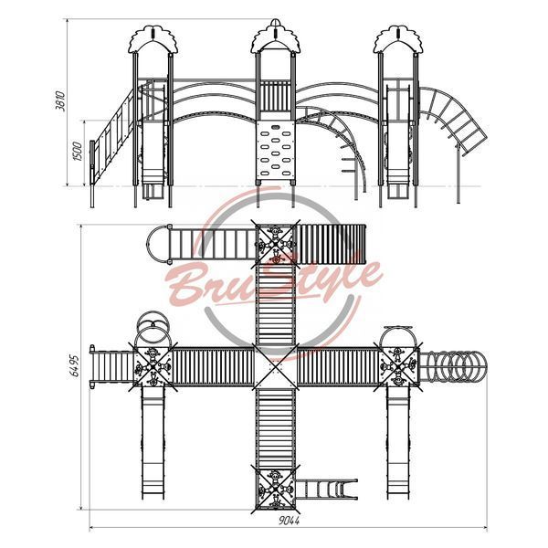 Ігровий комплекс "Острів" DIO808HDPE DIO808HDPE фото